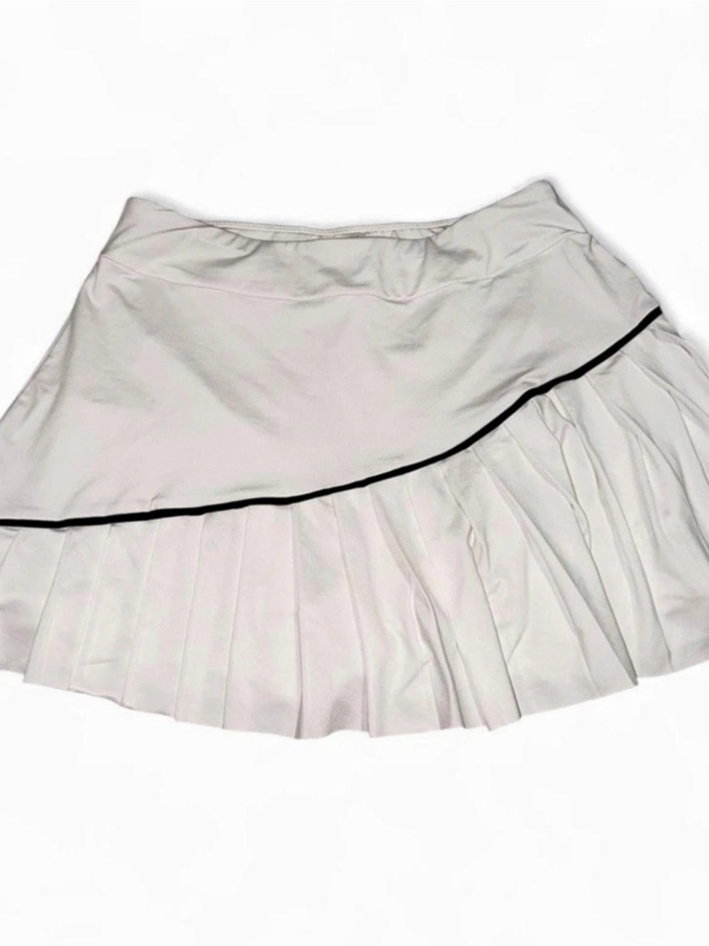 Pleated Tennis Skirt in White Like New